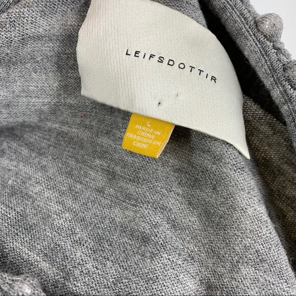 Anthropologie Leifsdottir Wool Blend Tiered Dress Gray Women's Size Large - Picture 7 of 11